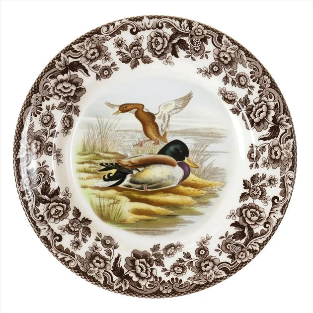 Spode Woodland 8" Salad Plate - Mallard