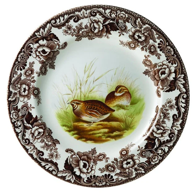 Spode Woodland 8" Salad Plate - Quail