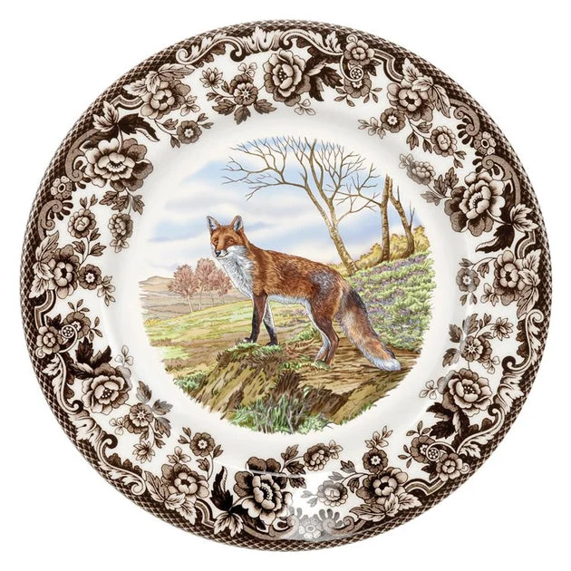 Spode Woodland 8" Salad Plate - Red Fox