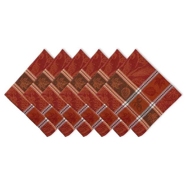Harvest Botanical Jacquard Napkins Set of 6