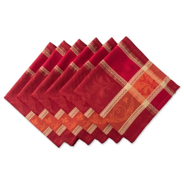 Harvest Wheat Jacquard Napkins Set of 6