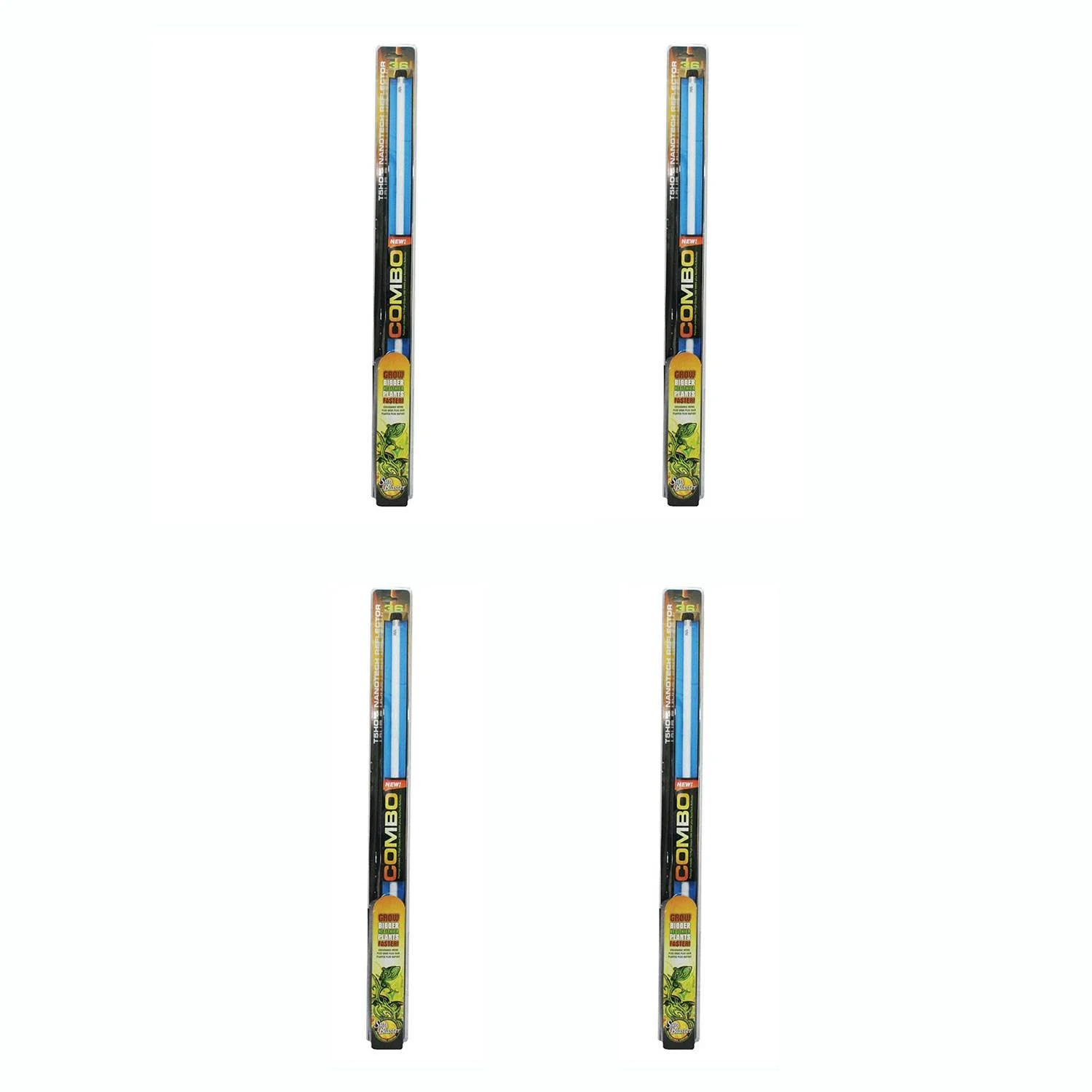 SunBlaster 39W 6400K NanoTech T5HO Reflector with 3 Foot Light Fixture, 4 Pack