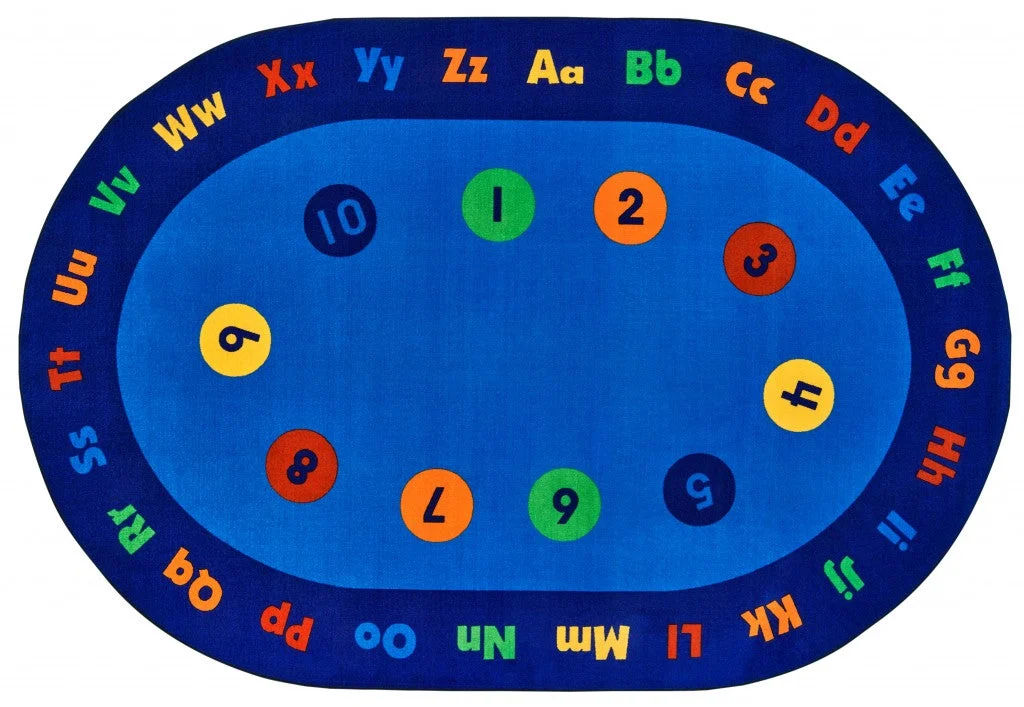 Carpets for Kids Circletime Early Learning Value Plus Rug, Oval