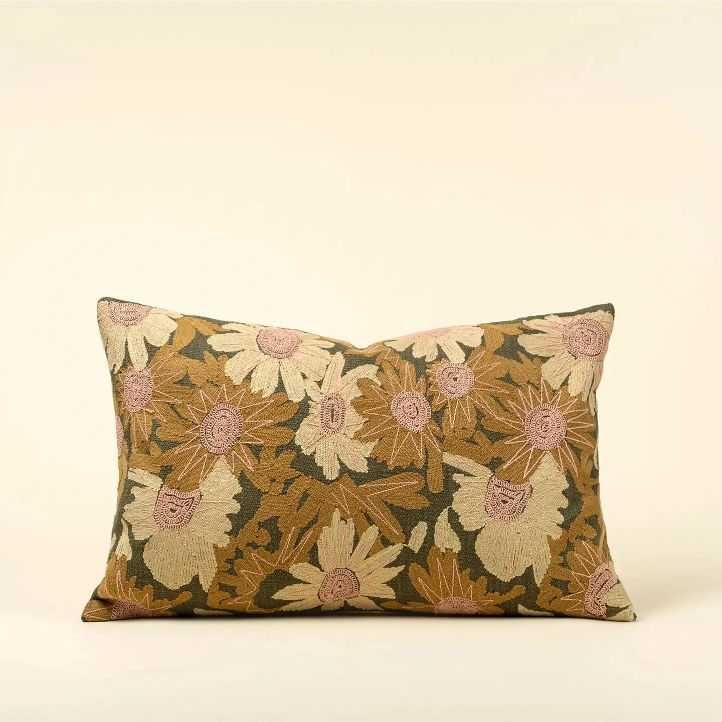 Indaba Flower Grove Embroidered Pillow