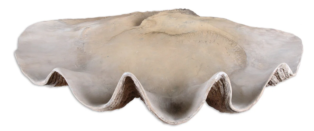 Uttermost Beach House Clam Shell Bowl – Nautical Accent for Console or Coffee Table