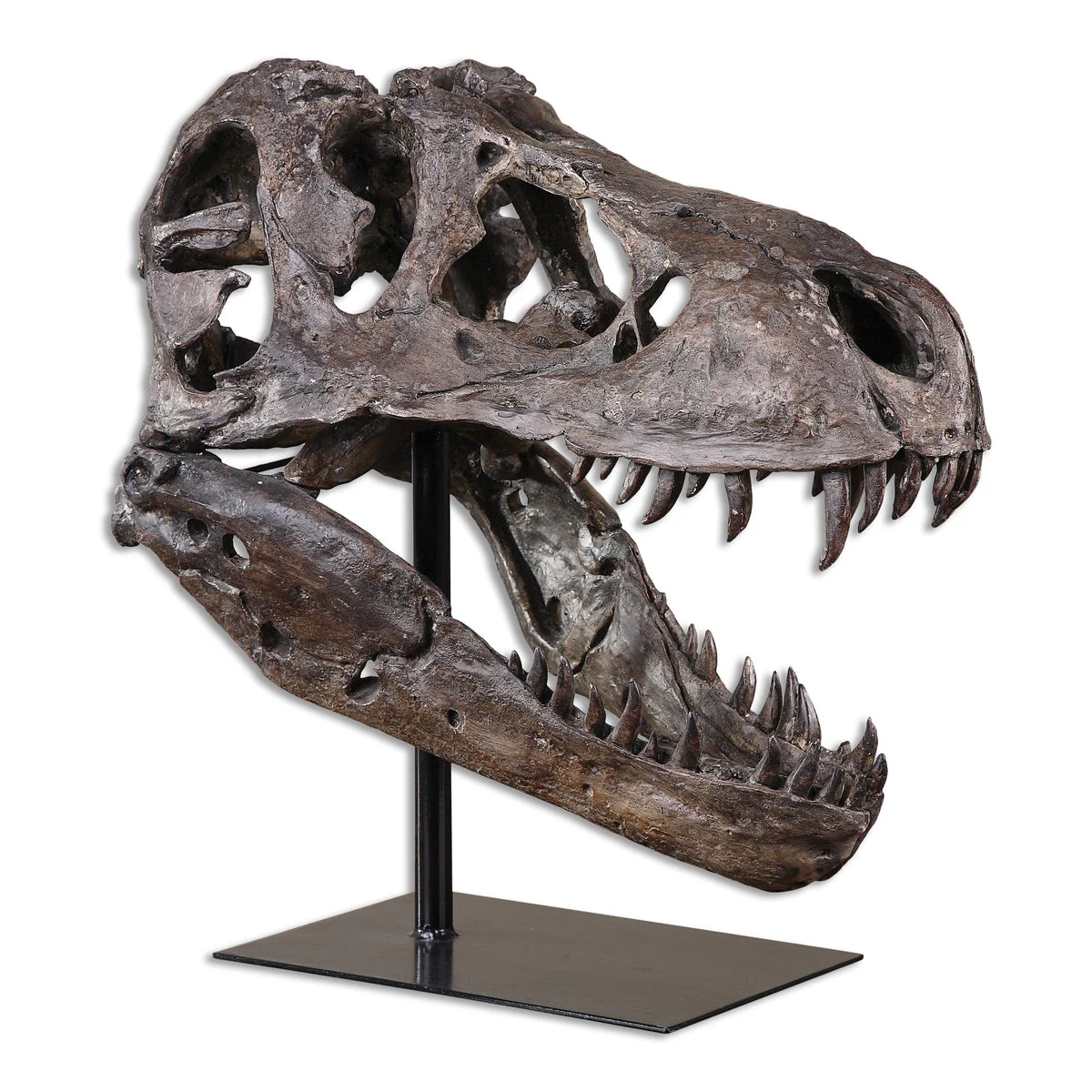 Uttermost Dinosaur Sculpture – Chestnut Brown Resin Tyrannosaurus