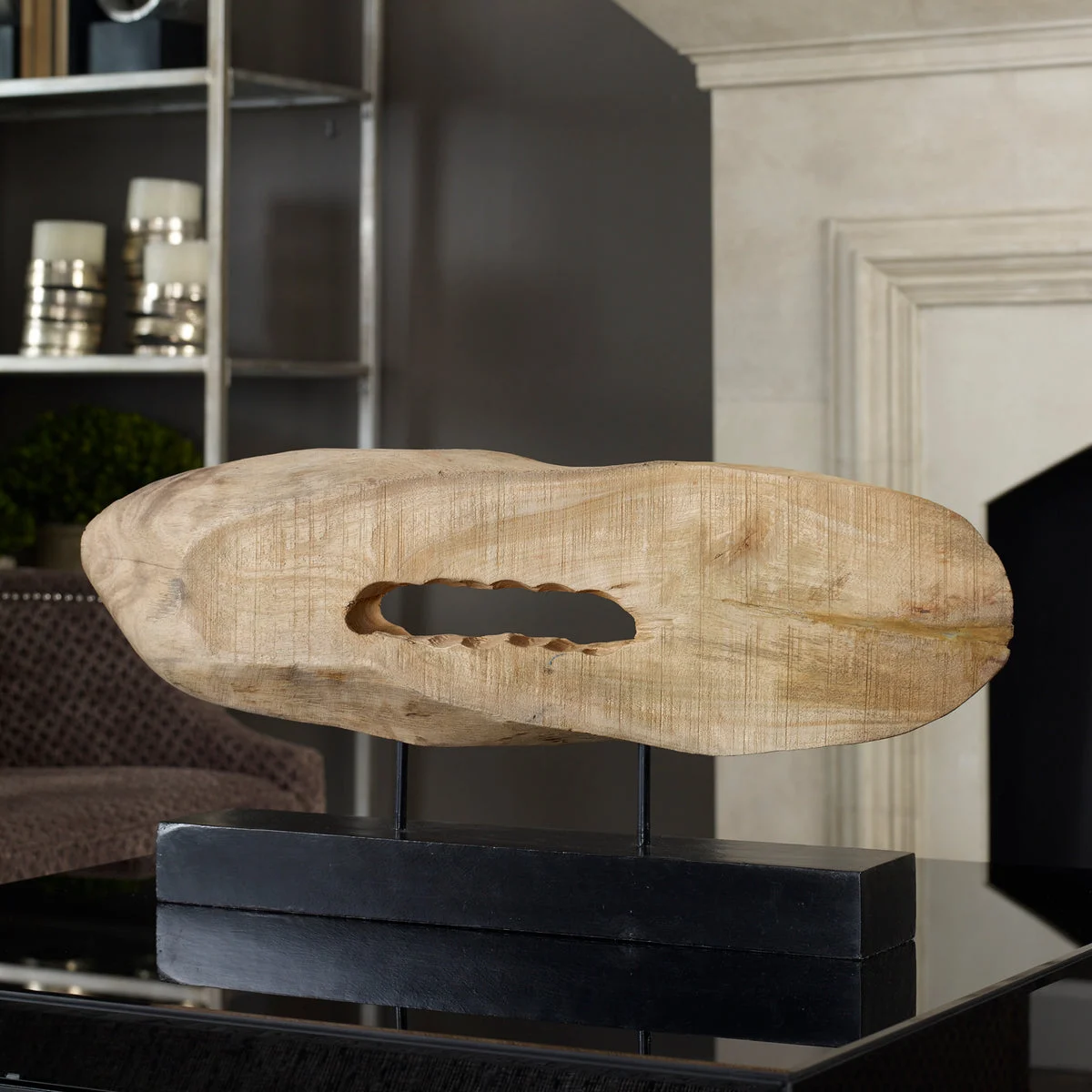 Uttermost Handcrafted Mango Wood Sculpture for Indoor Decor