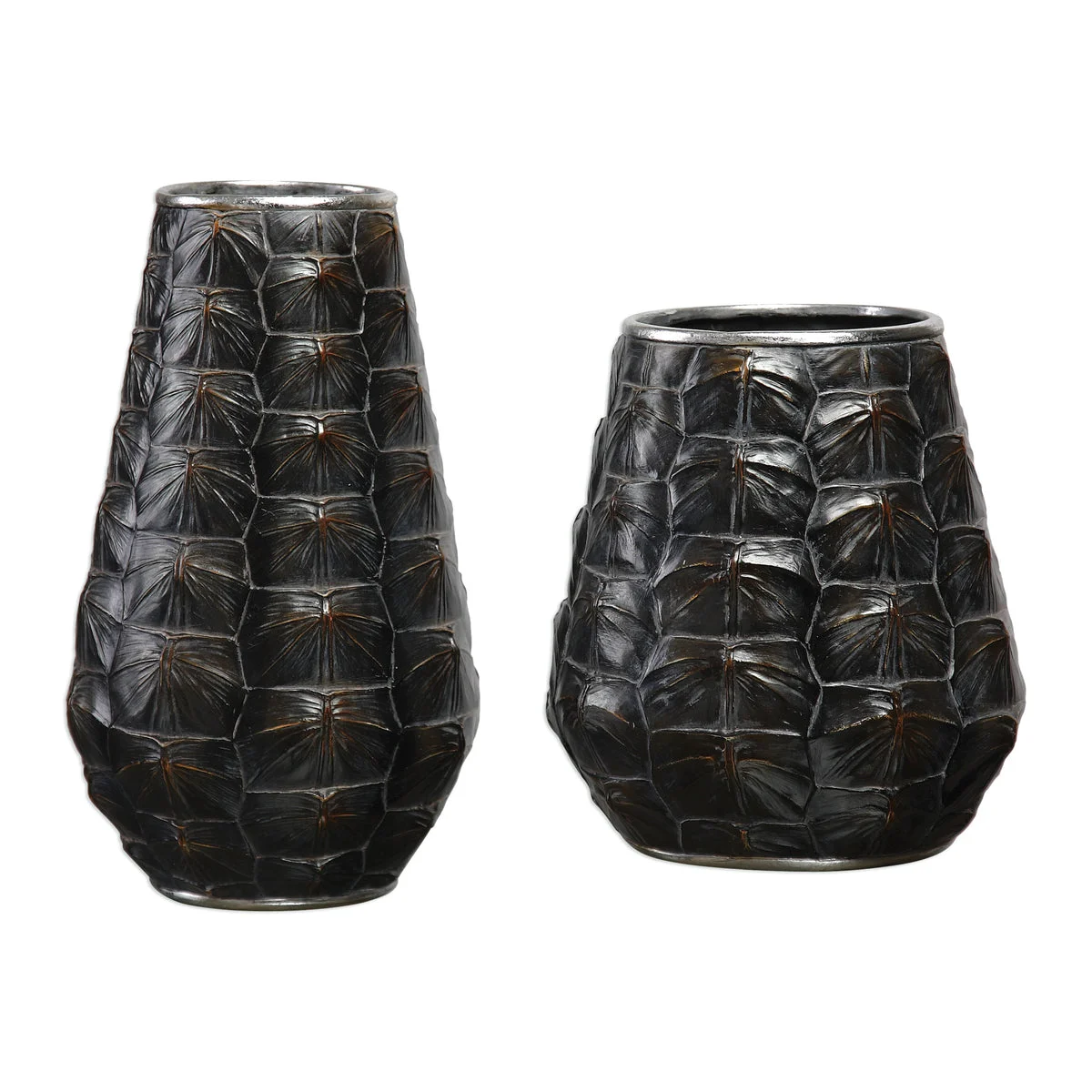Uttermost 18802 Kapil Tortoise Shell Vases S/2