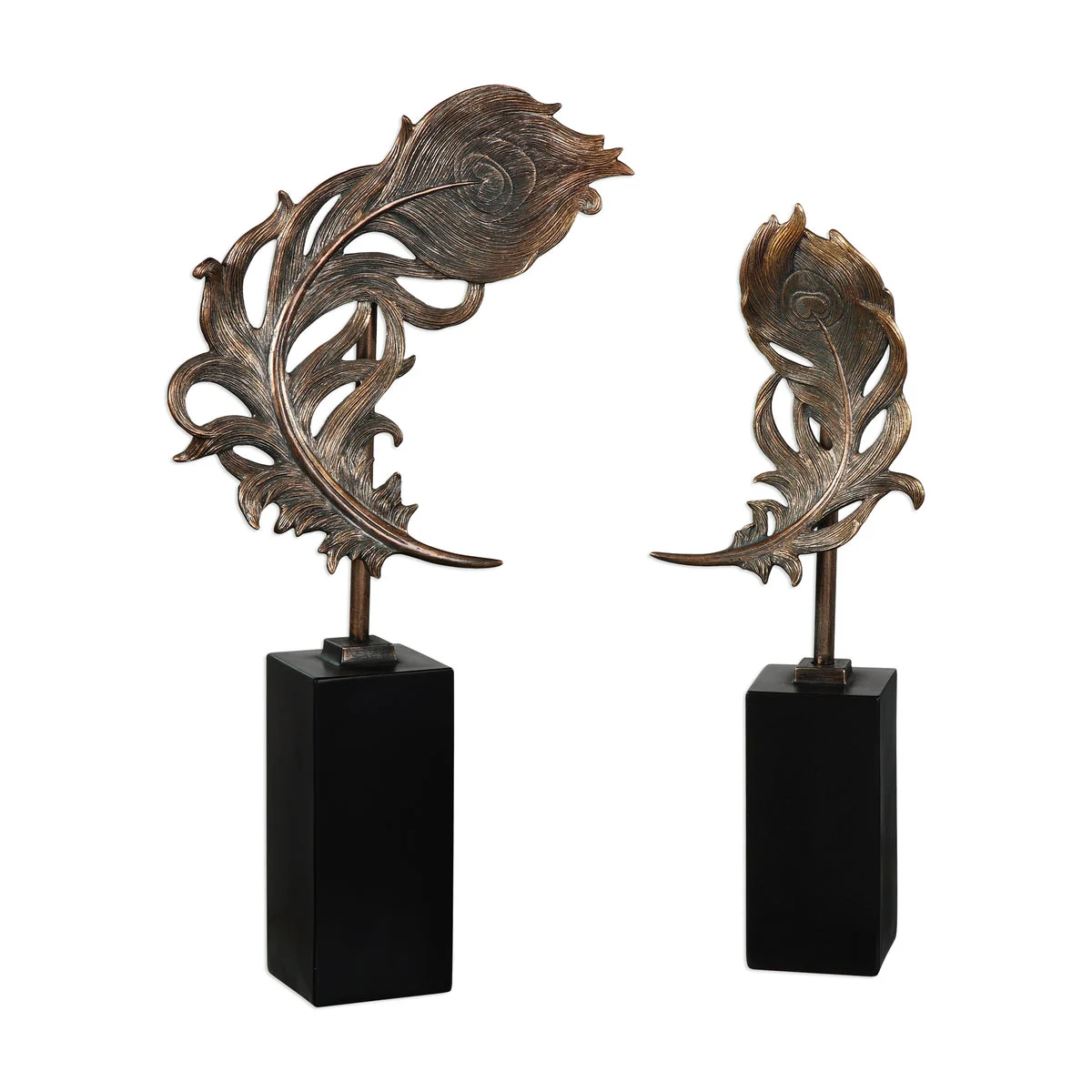 Uttermost 18817 Quill Feathers Sculpture S/2