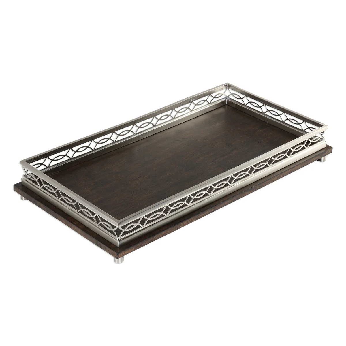Uttermost 18834 Gualtiero Nickel & Wood Tray