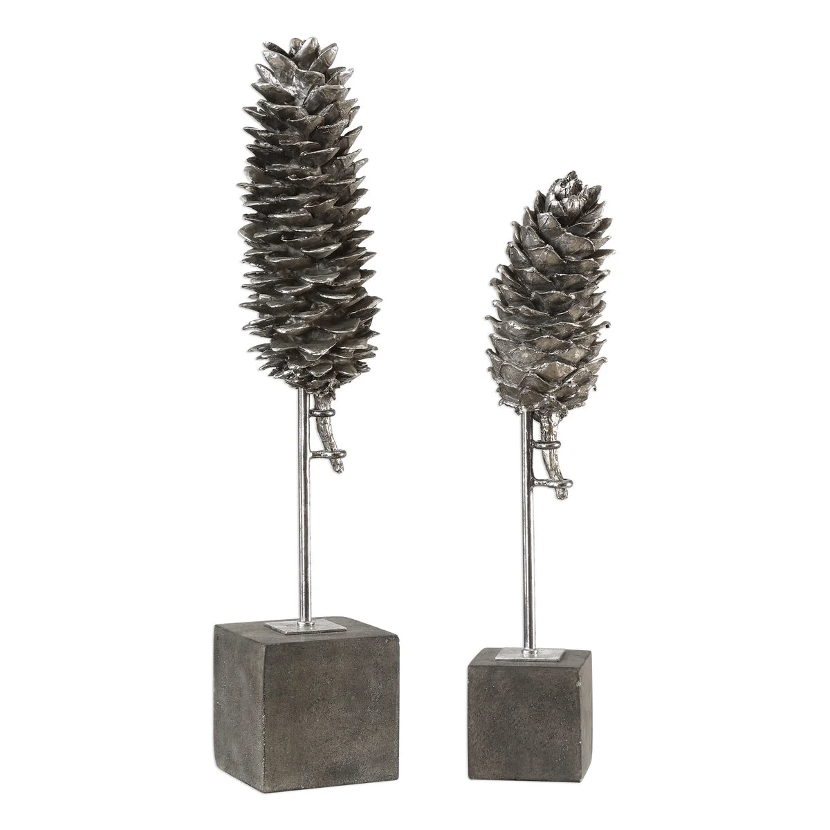 Uttermost 18905 Longleaf Pine Cone Sculptures S/2