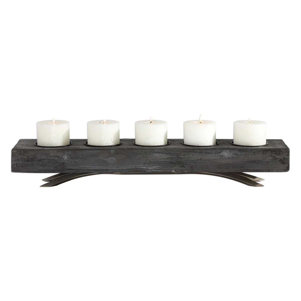 Uttermost 18926 Callum Wooden Candleholder