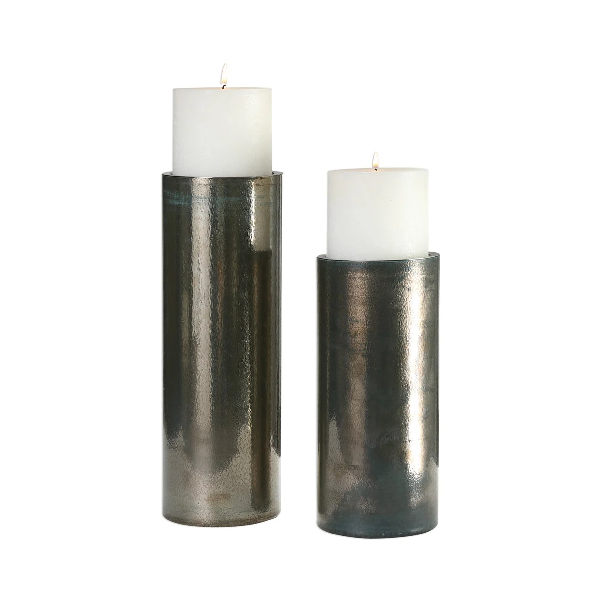 Uttermost 18933 Amala Iridescent Candleholders S/2