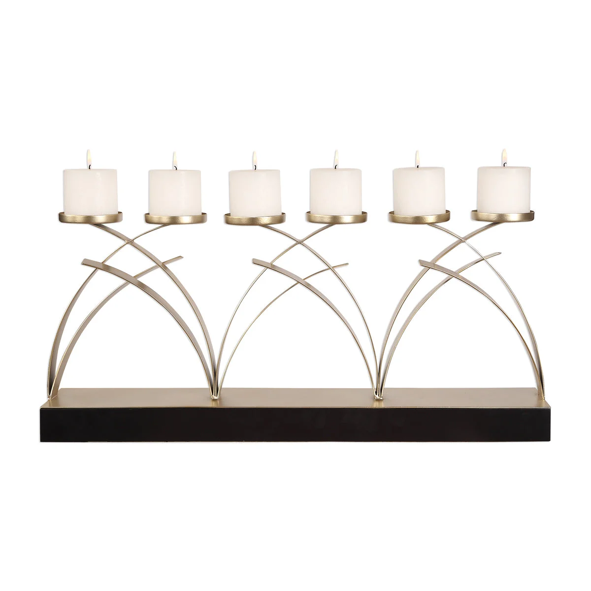 Uttermost 18623 Nikolas Antiqued Silver Candelabra