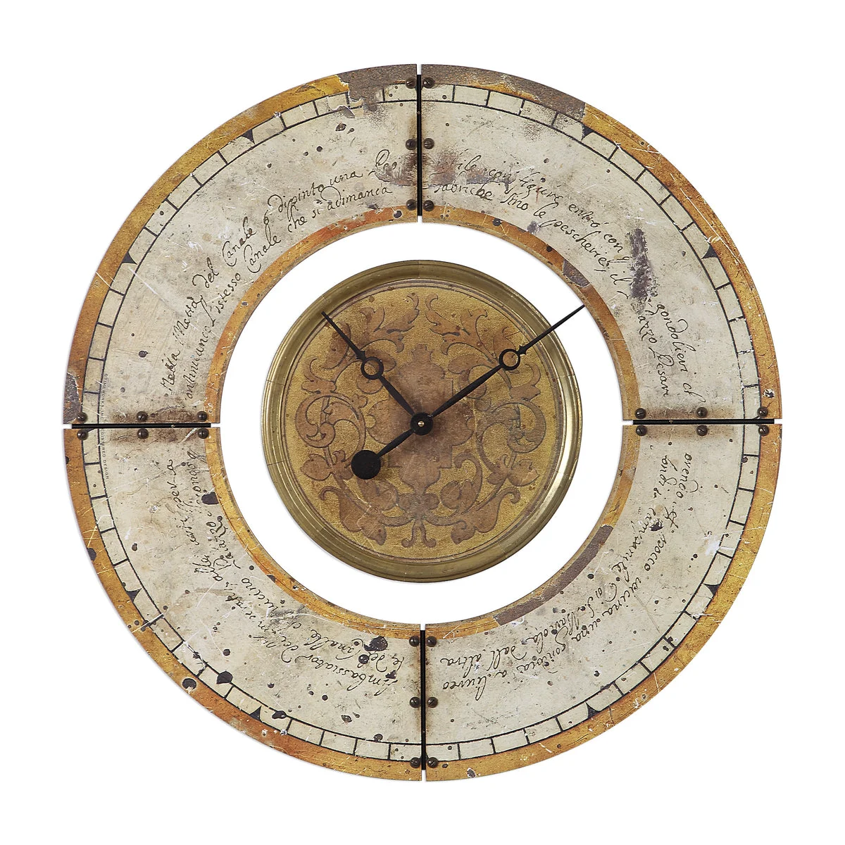 Uttermost 06453 Ezekiel Weathered Wall Clock