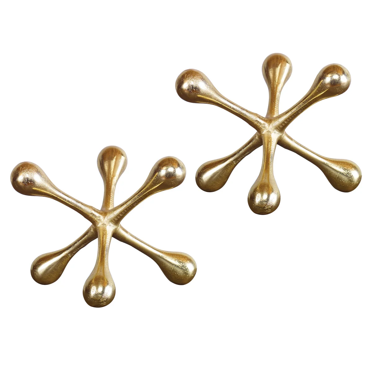 Uttermost Harlan Decorative Orbs – Cast Aluminum Brass Accent Set