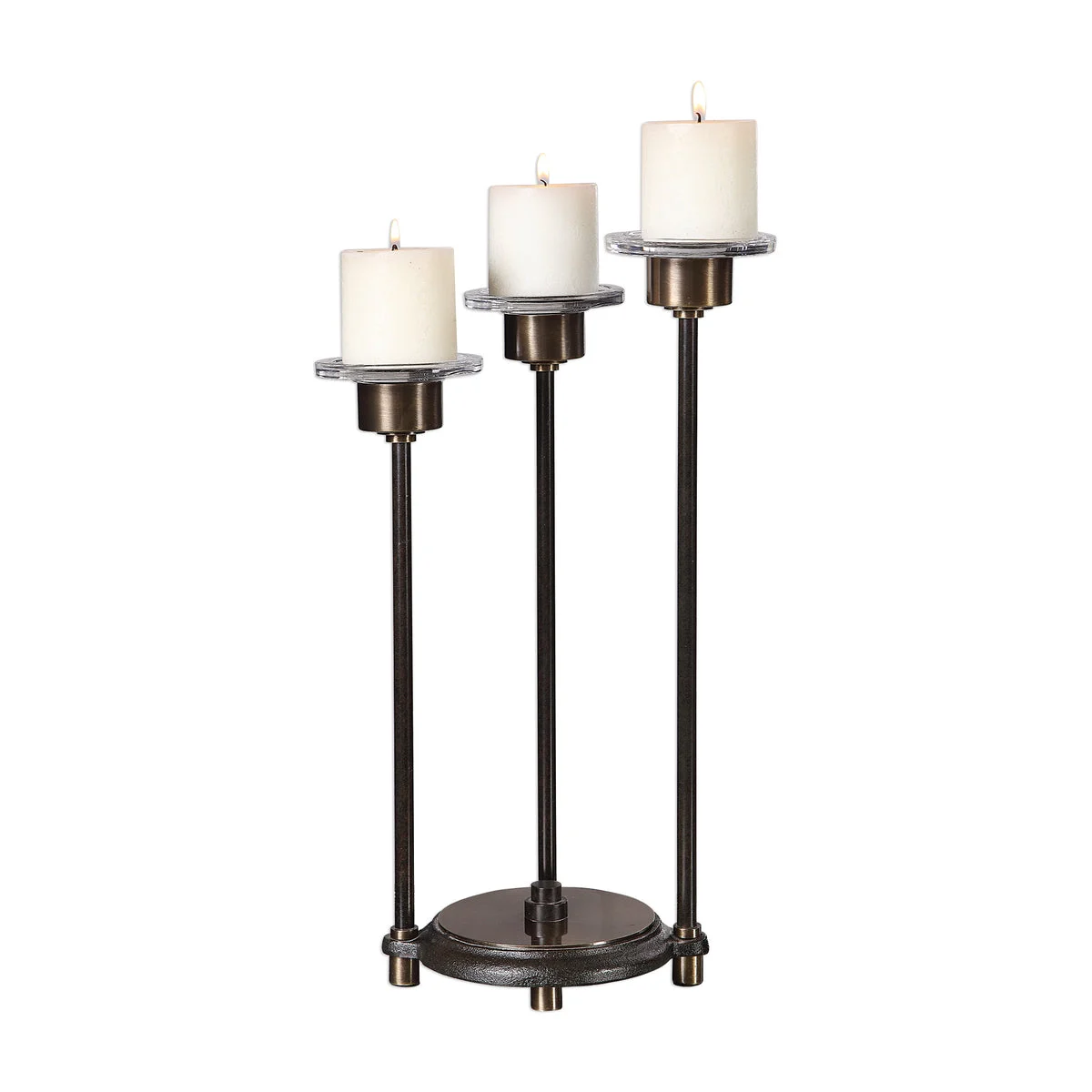 Uttermost 18979 Amal Coffee Bronze Candleholder