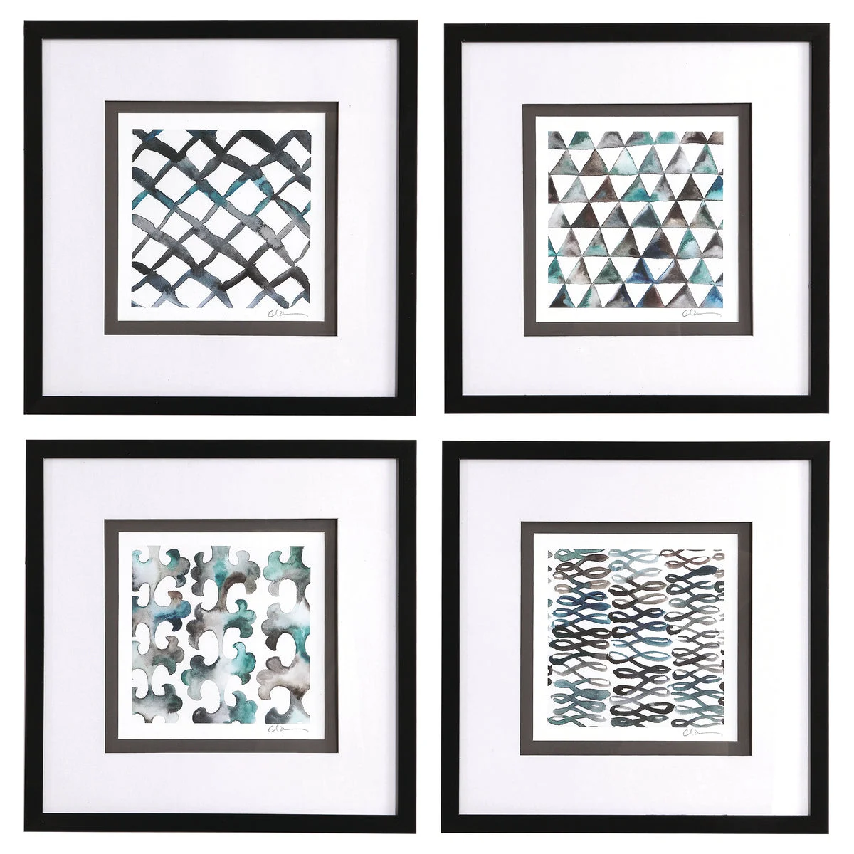 Uttermost 33698 La Mer Framed Prints, Set/4