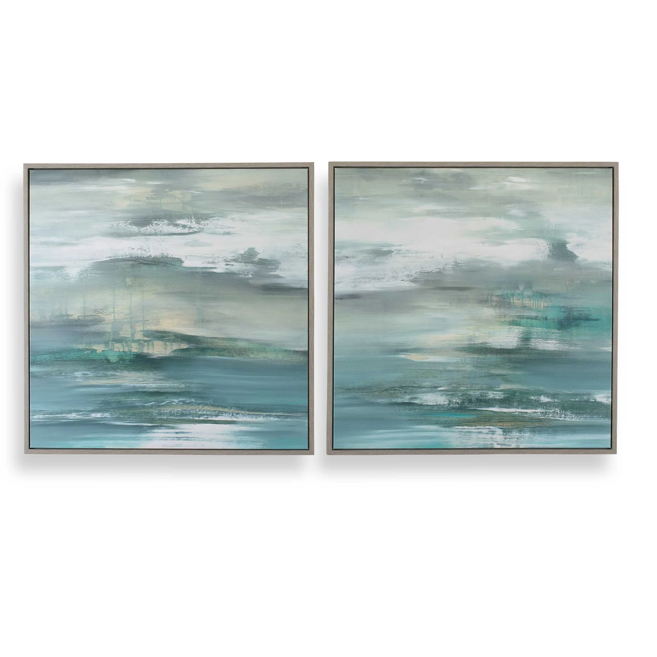 Tranquil State Of Mind Framed Canvases // Set of 2
