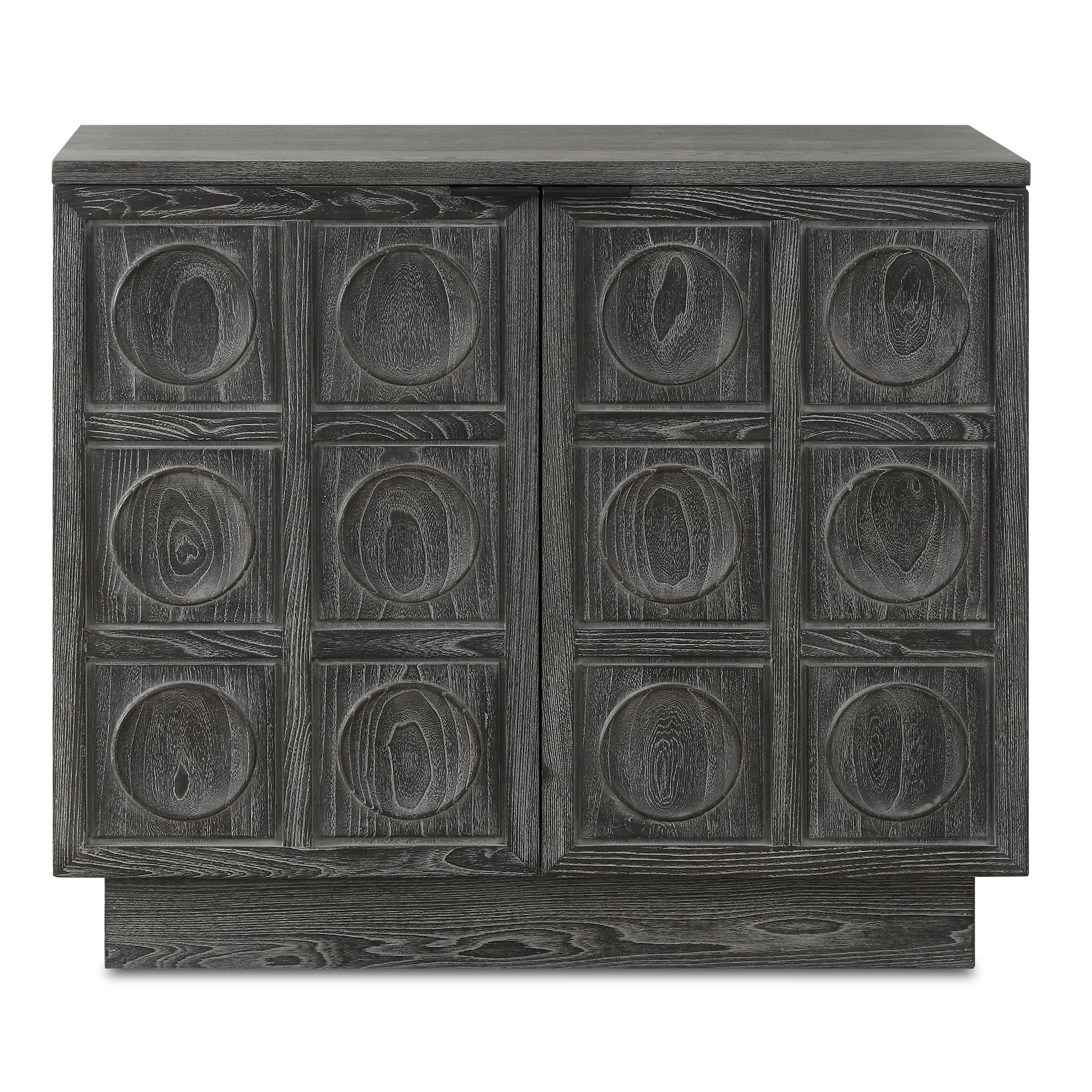 Shelby 2 Door Ebony Stained Cabinet