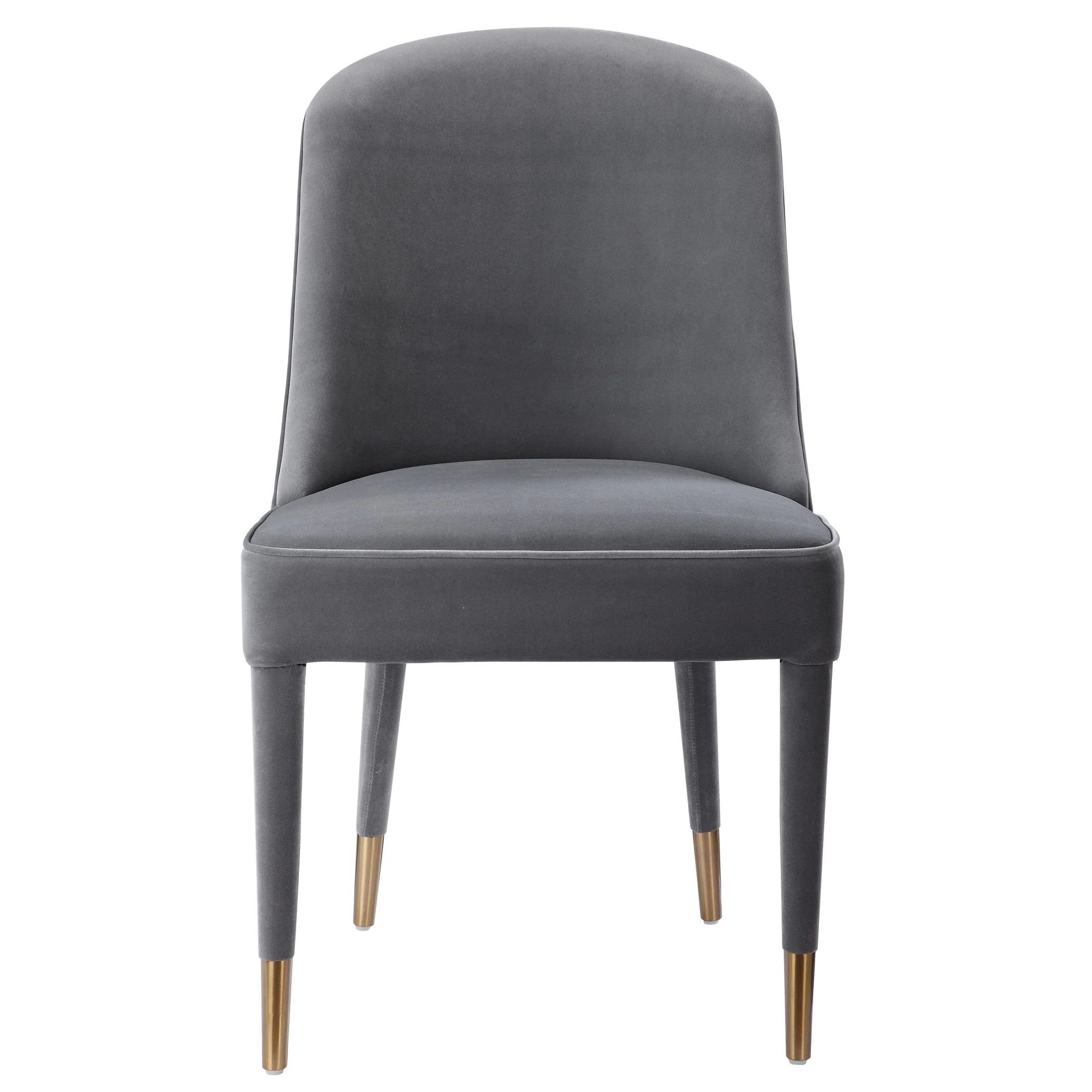 Brie Armless Chair // Gray // Set Of 2