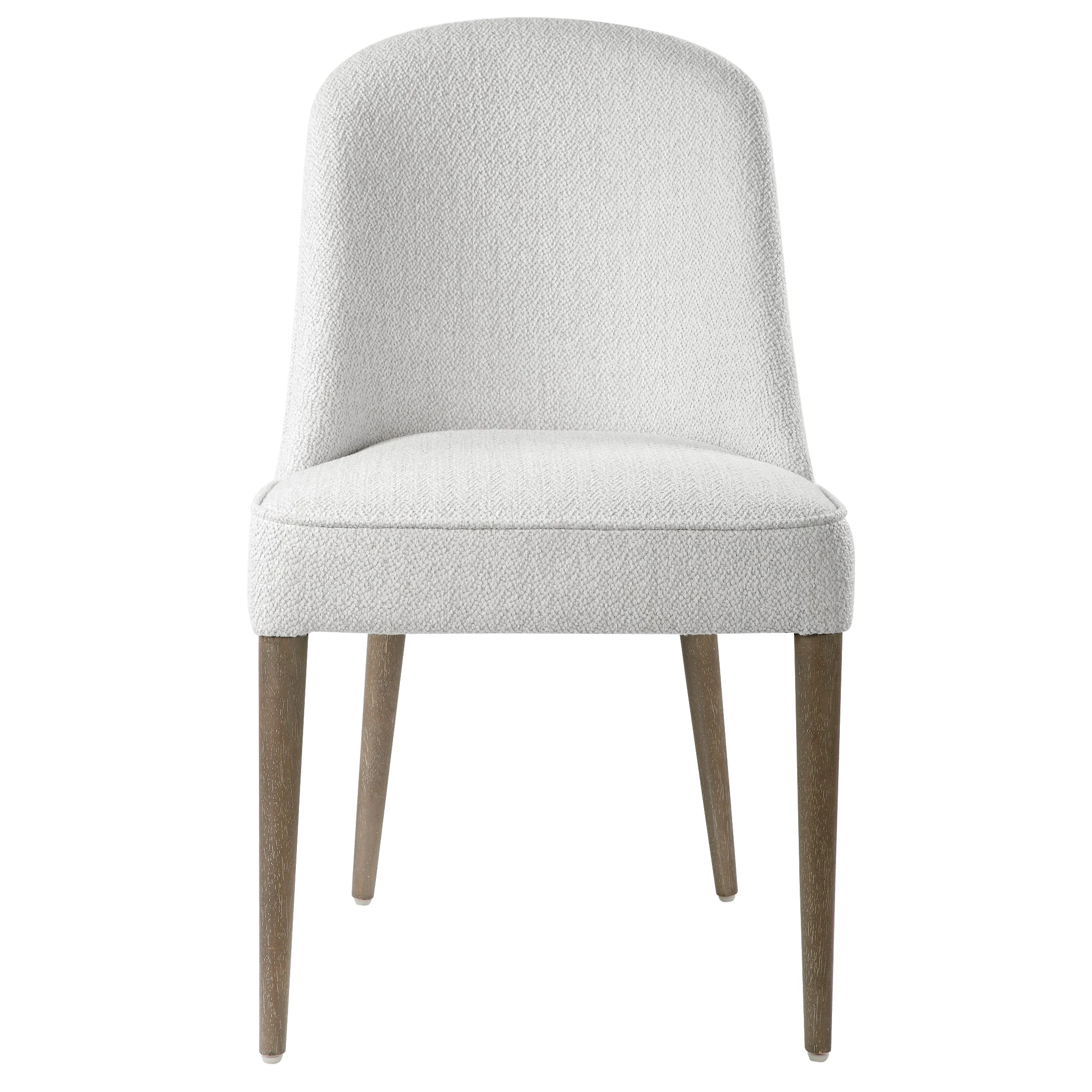 Brie Armless Chair // White // Set Of 2