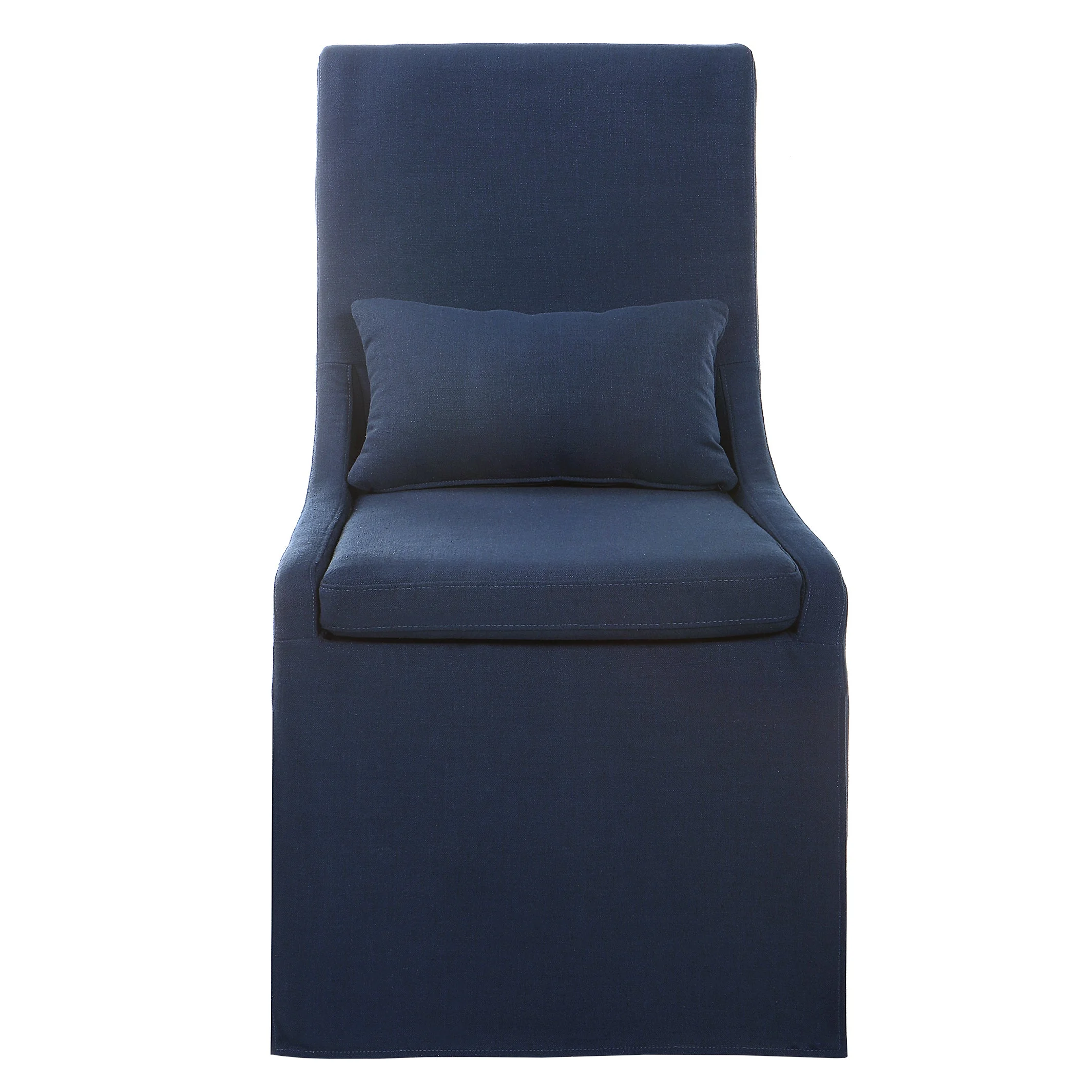 Coley Armless Chair // Denim