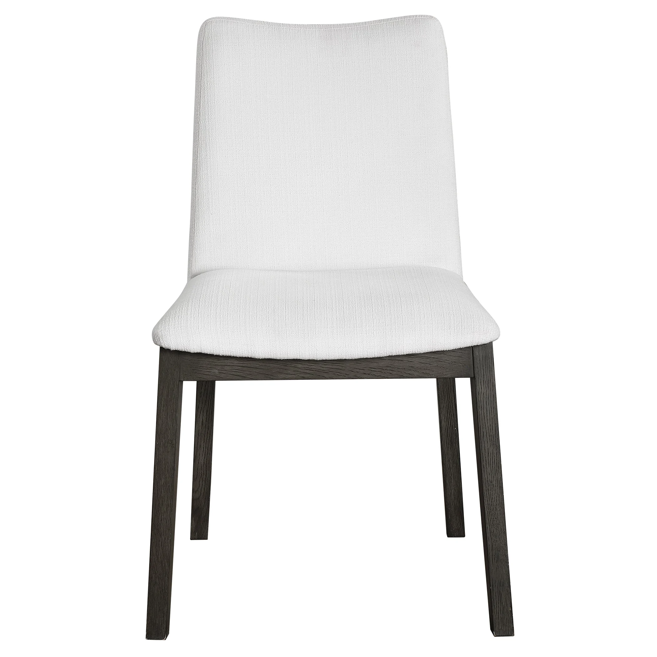 Delano White Armless Chair // Set of 2