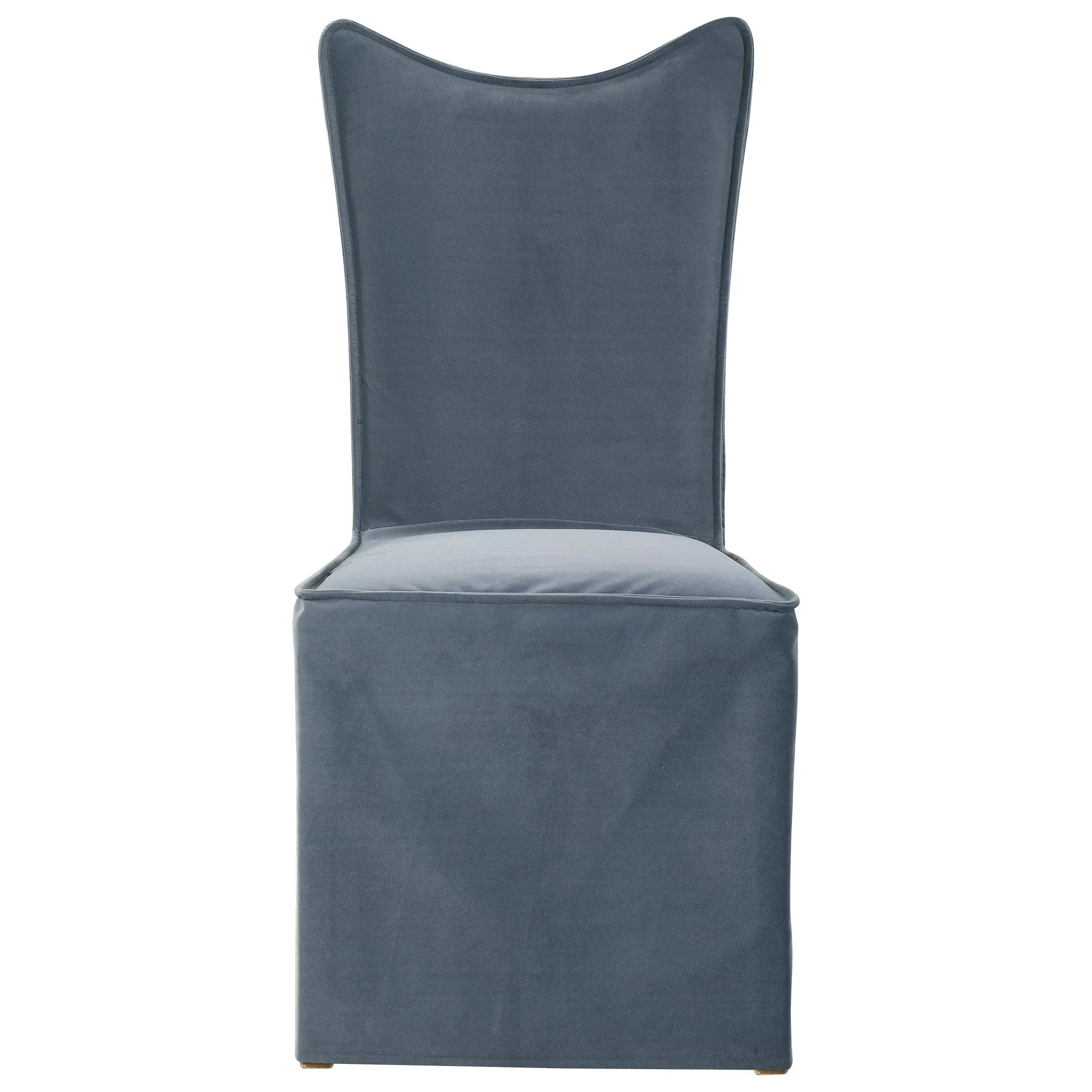 Delroy Armless Chair // Smoke Grey // Set Of 2