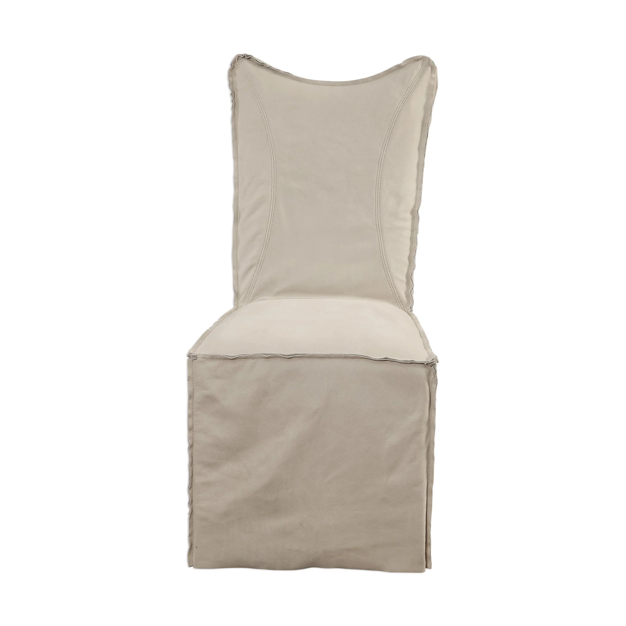 Delroy Armless Chairs // Stone Ivory // Set Of 2