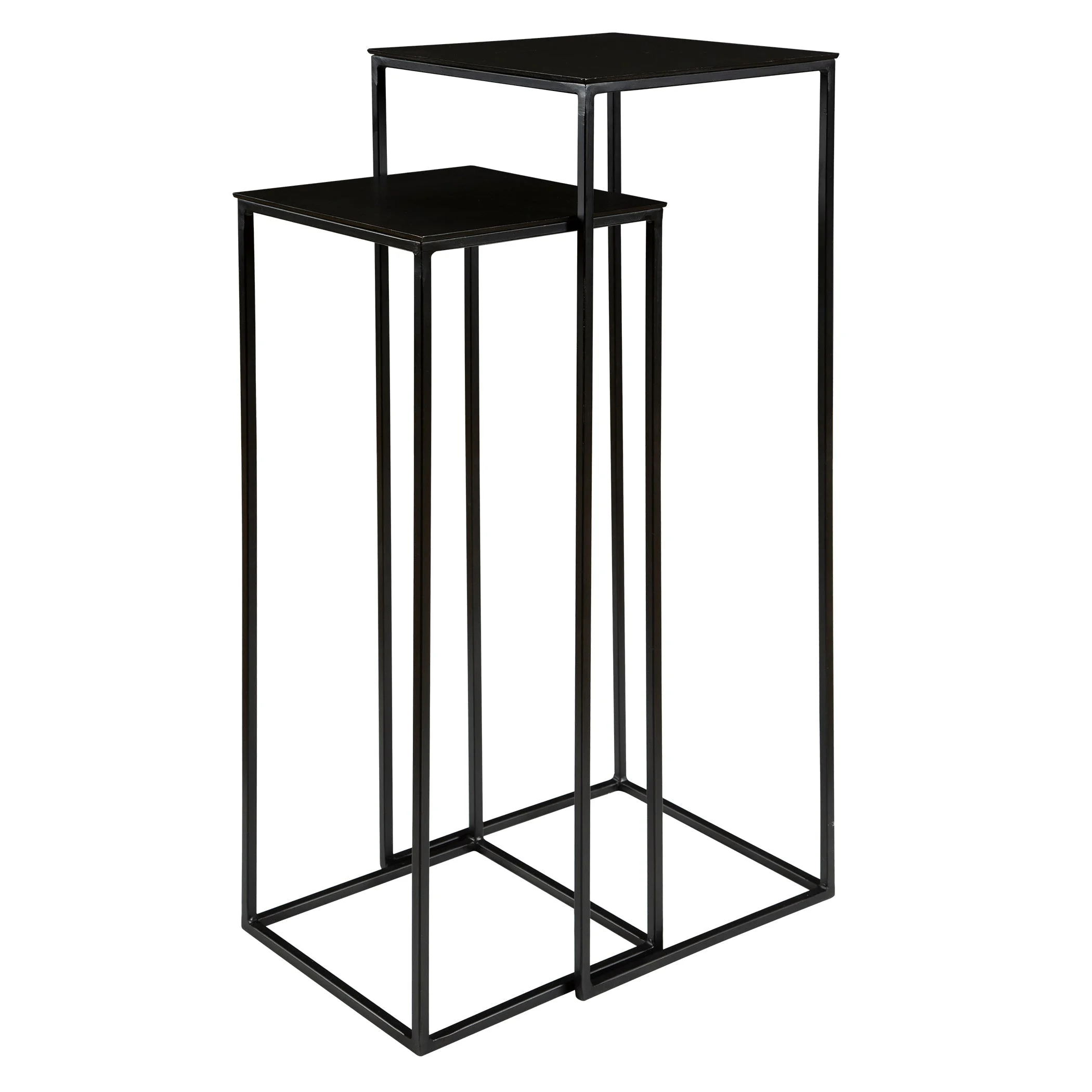 Coreene Nesting Pedestal Tables // Set of 2