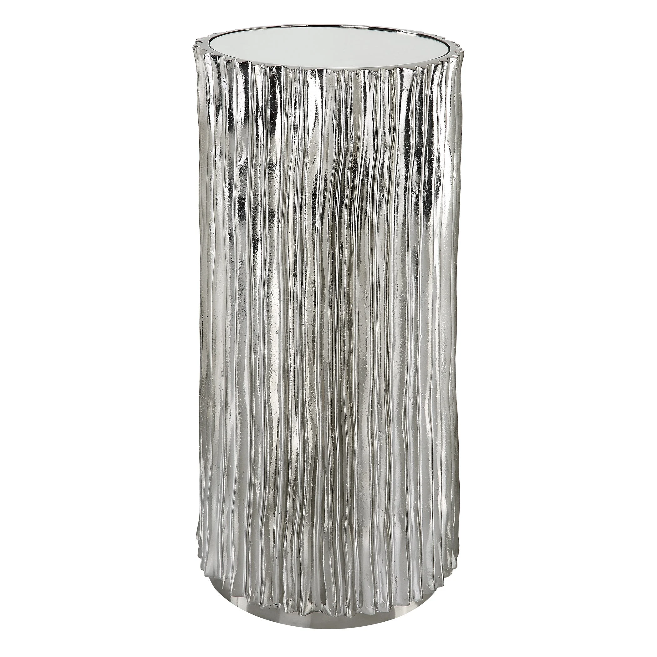 Echo Modern Drink Table // Nickel
