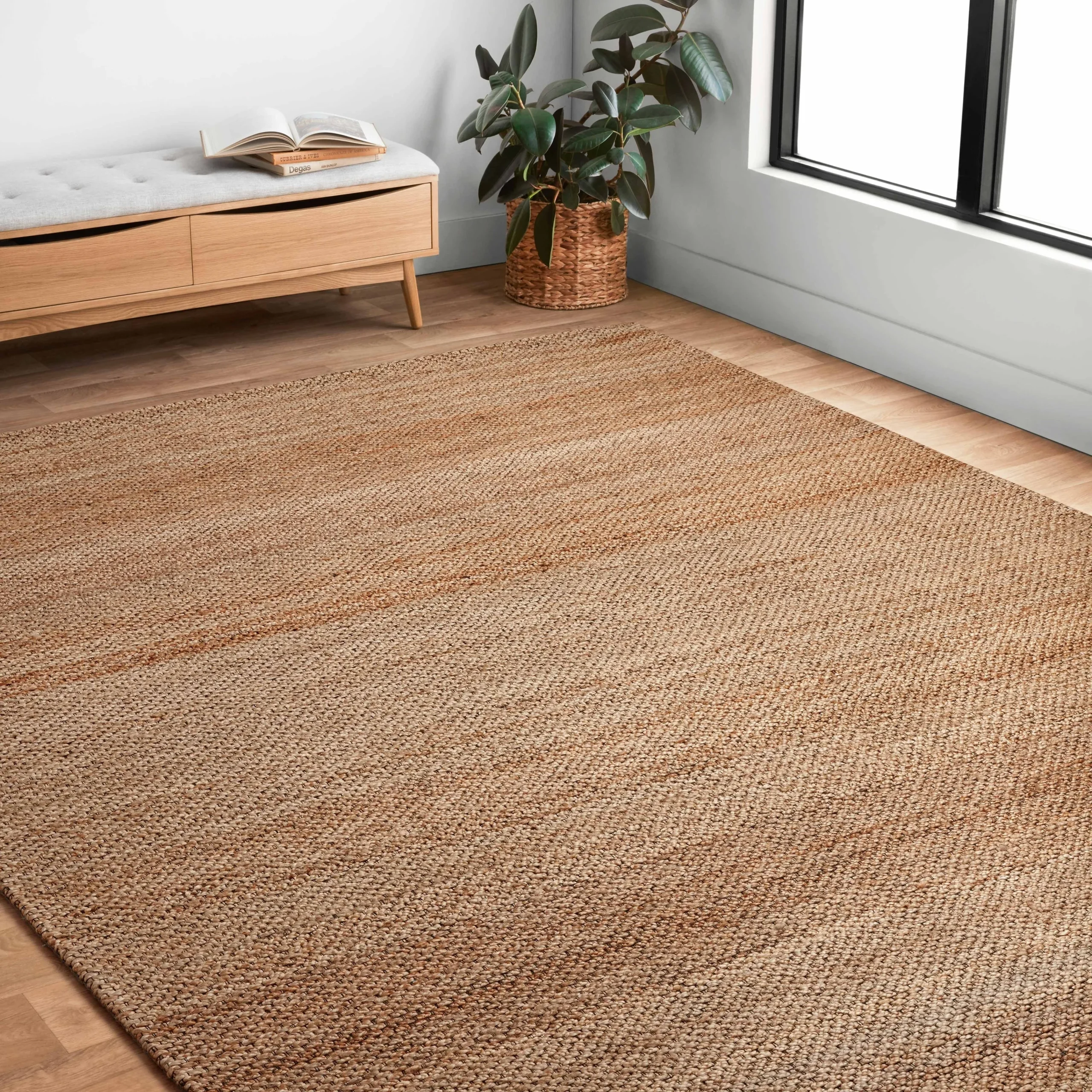 Alexander Home Emily Modern Farmhouse Hand Woven Jute Rug