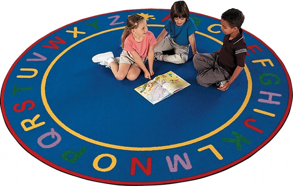 Carpets for Kids Alpha Learning Rug, Round