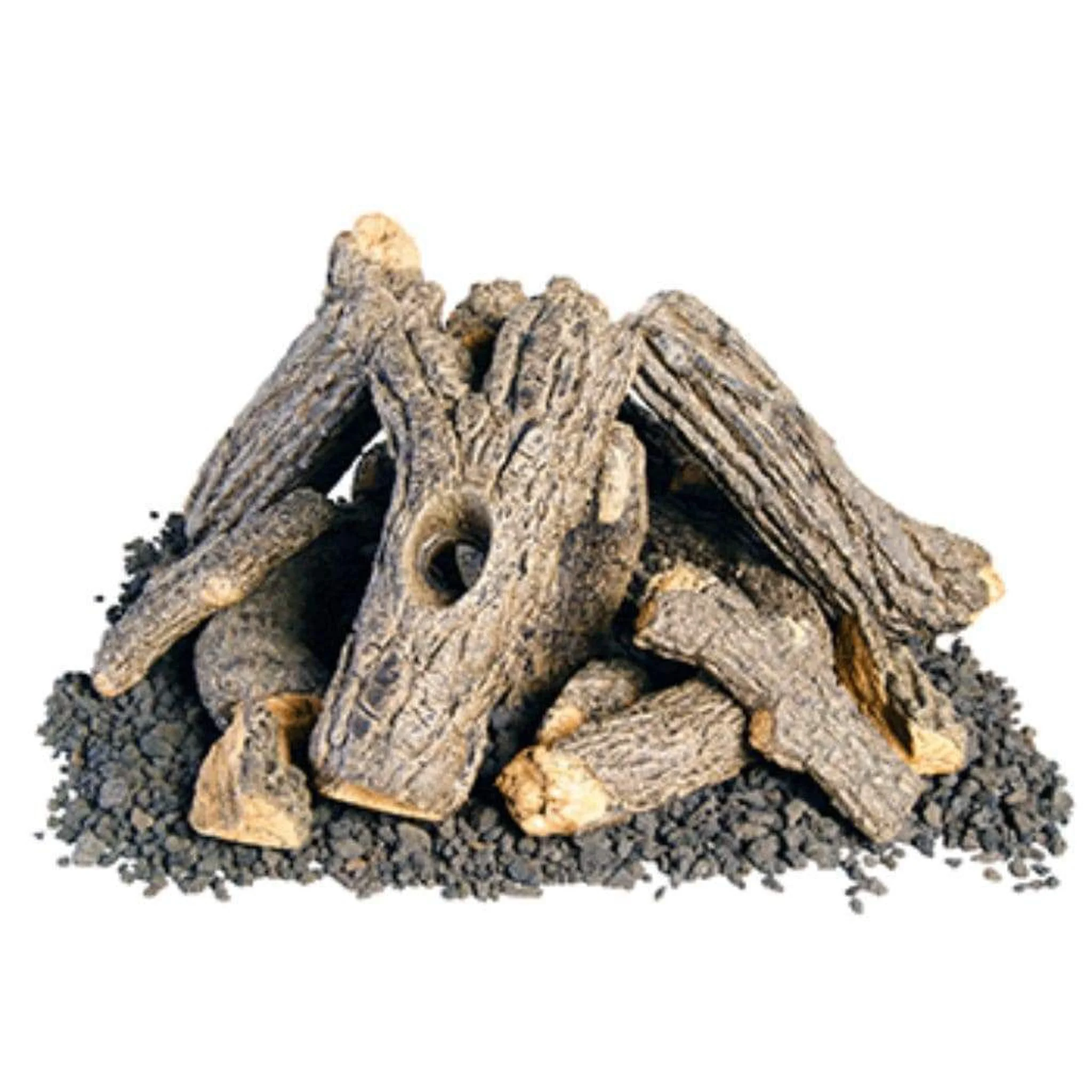 American Fyre Designs 34" Campfyre Logs with Wood Chips Outdoor Log Set