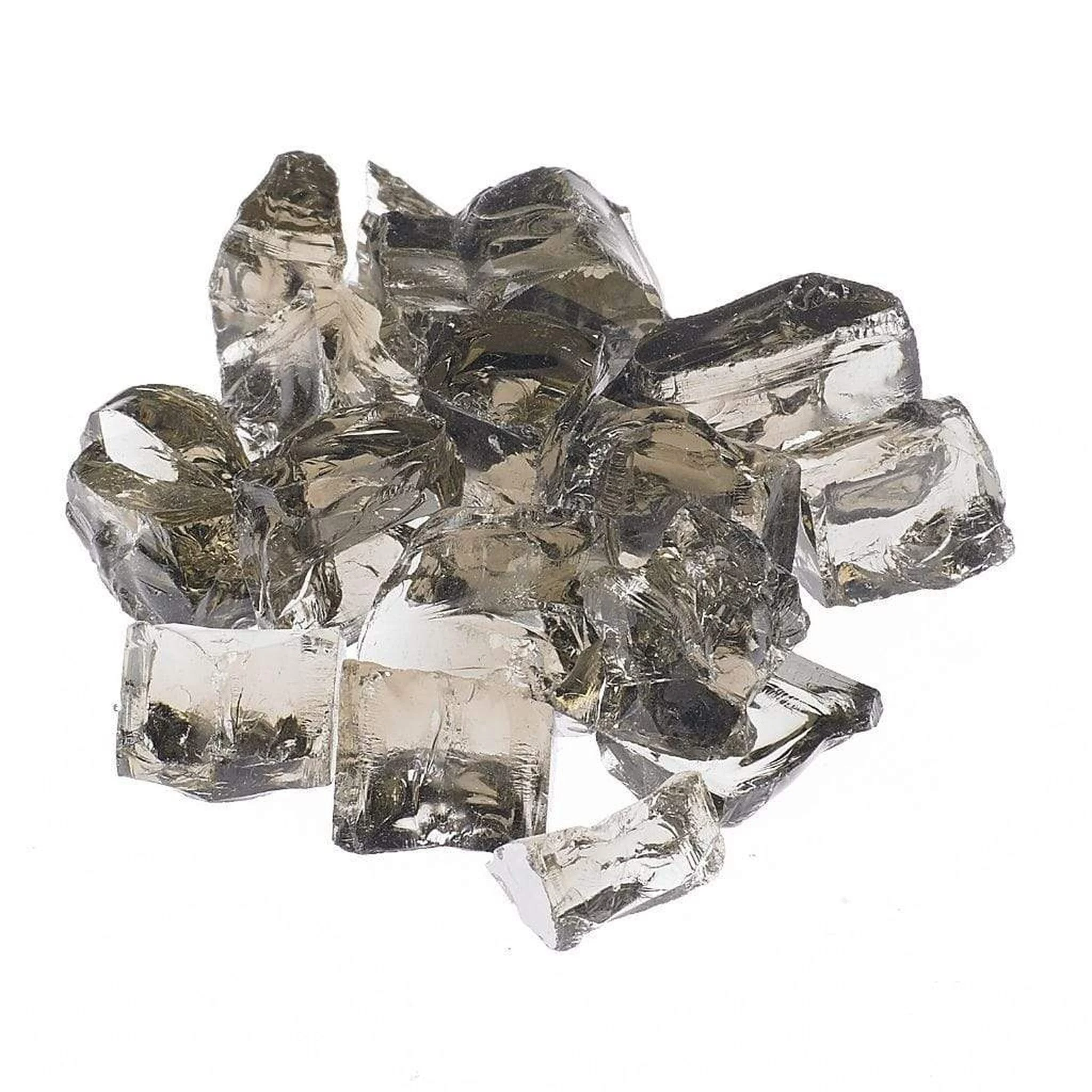 Athena 1/2" Reflective Fire Glass for Fireplaces and Fire Pits - 20 LBS