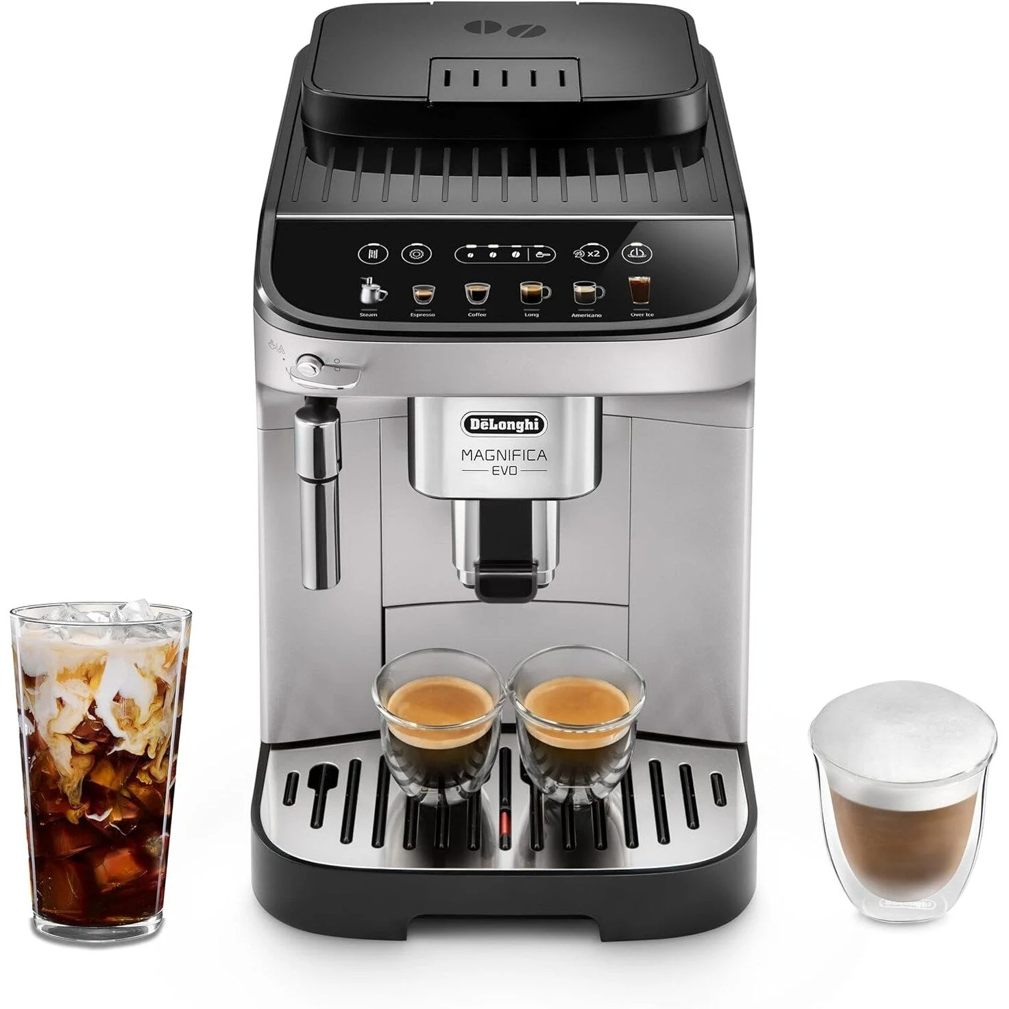 Automatic Espresso Machine with Manual Frother, Built-in Grinder, ECAM29043SB
