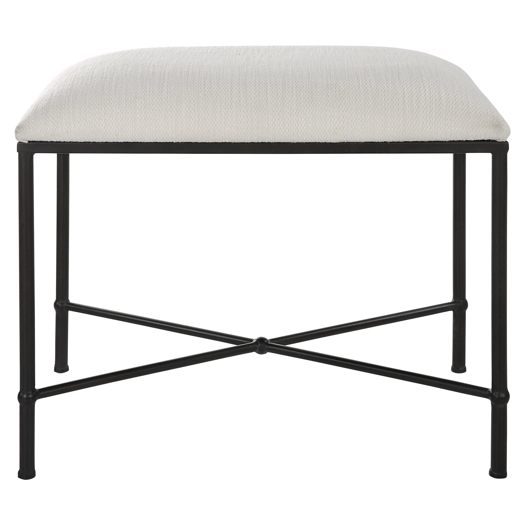 Avenham Small Black Framed Bench
