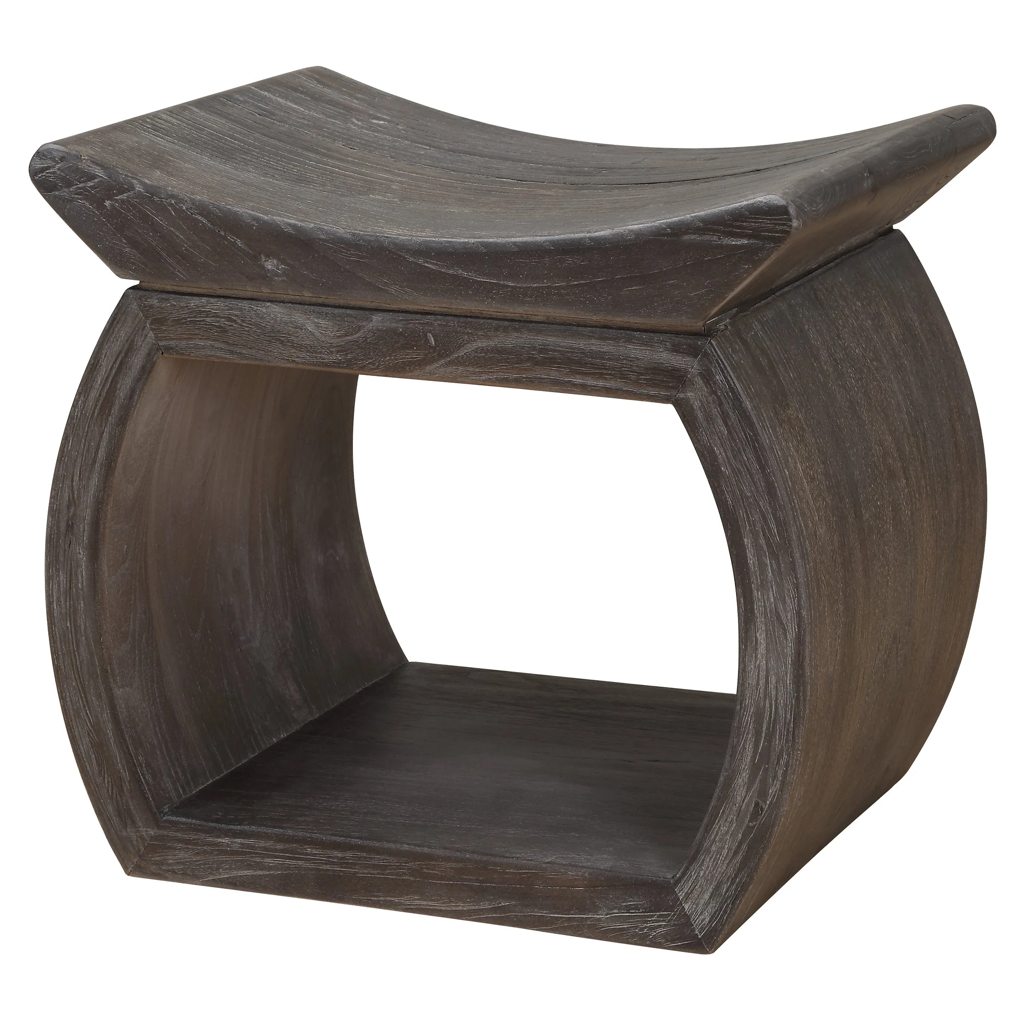 Connor Walnut Accent Stool