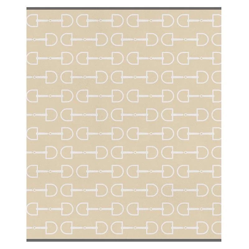 Equestrian Throw // Tan & Cream