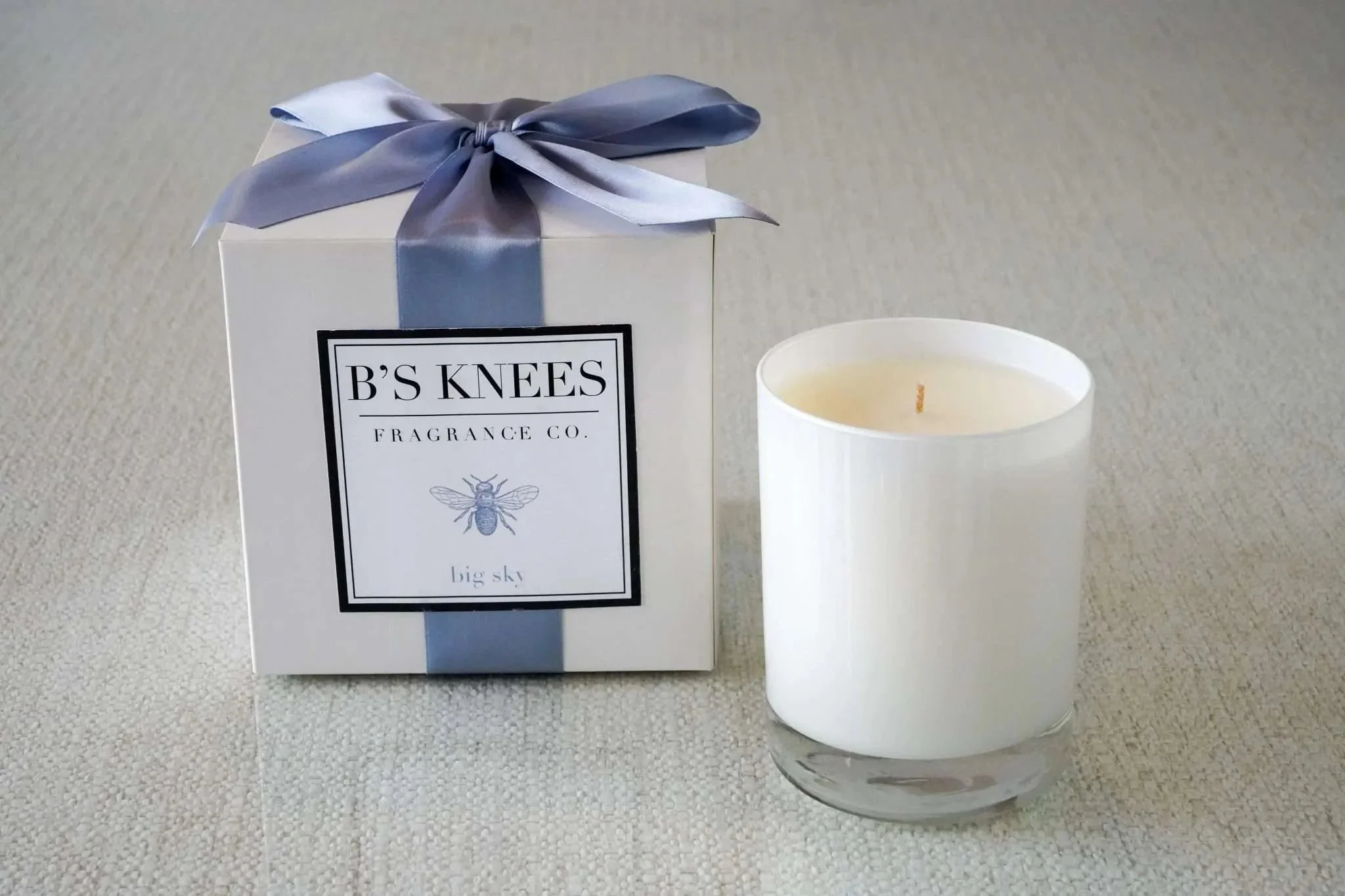 B’s Knees Big Sky White 1-Wick Candle