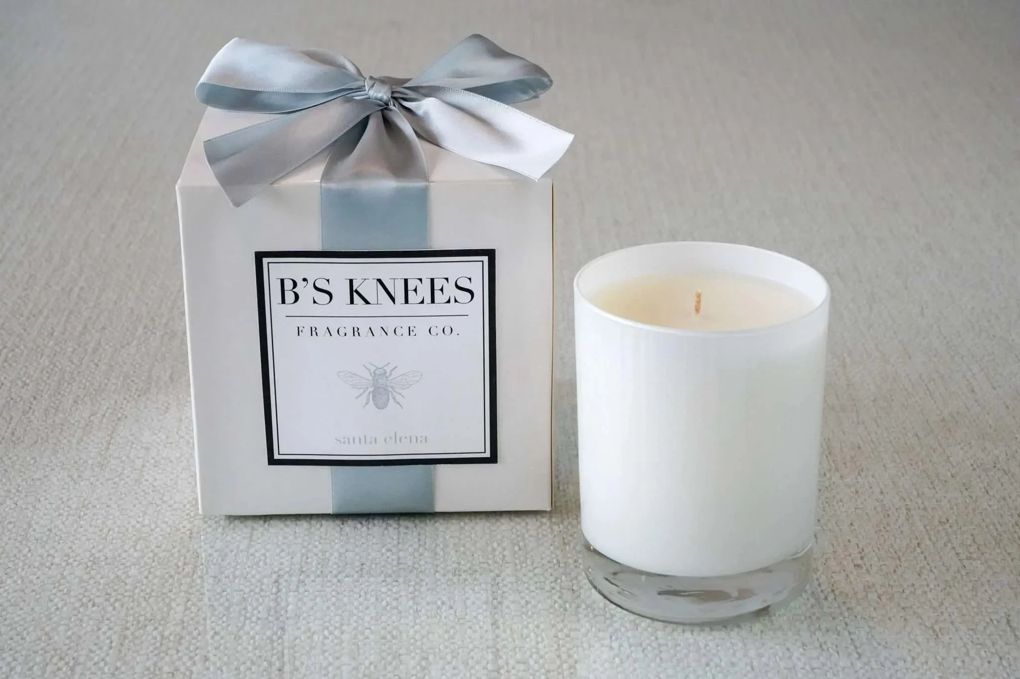 B’s Knees Santa Elena White 1-Wick Candle
