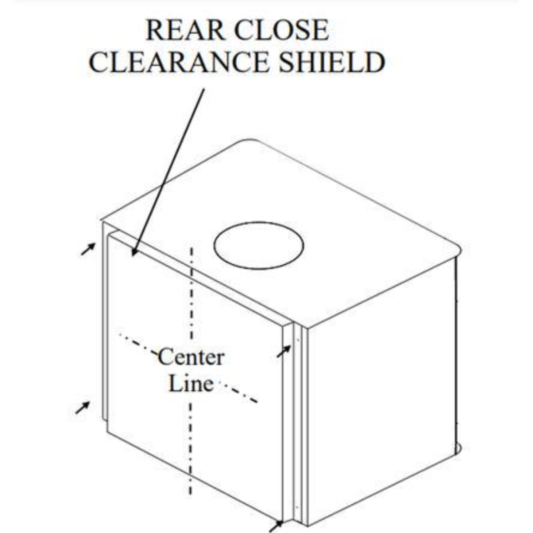 Buck Stove Black Close Clearance Shields for Model 21 and 51 Wood Stove