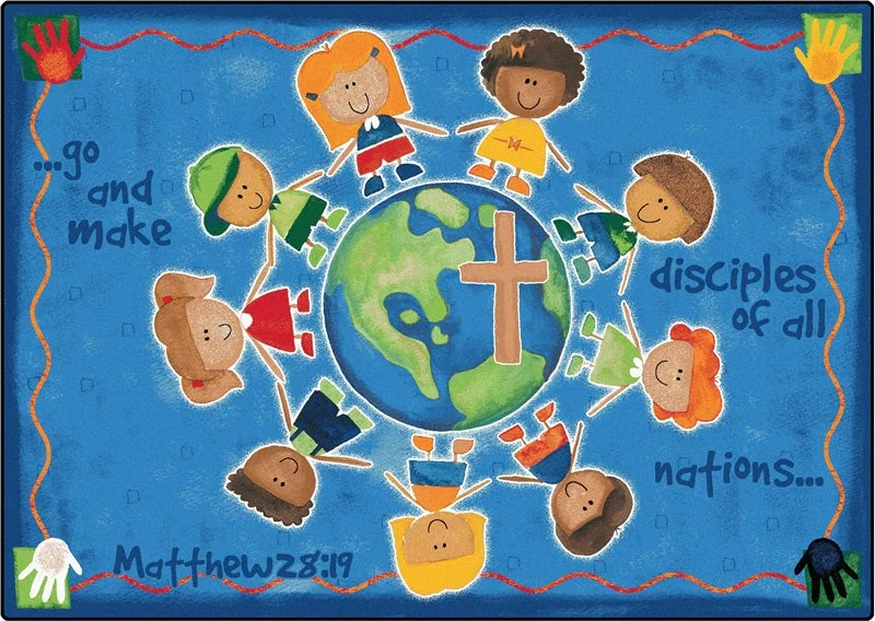 Carpets for Kids Great Commission Children’s Value Plus Classroom Rug, Rectangle