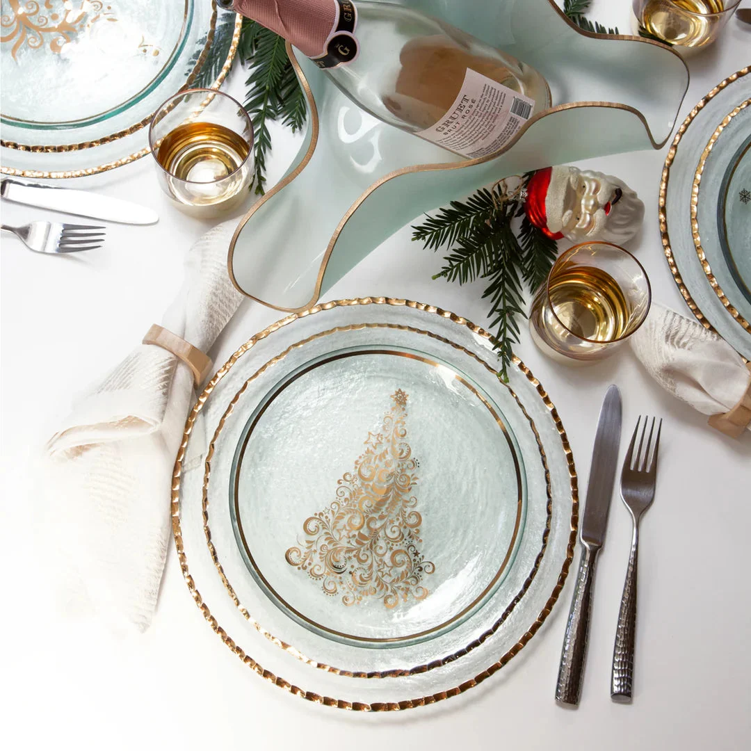 Annieglass Annual Christmas Tree Plate