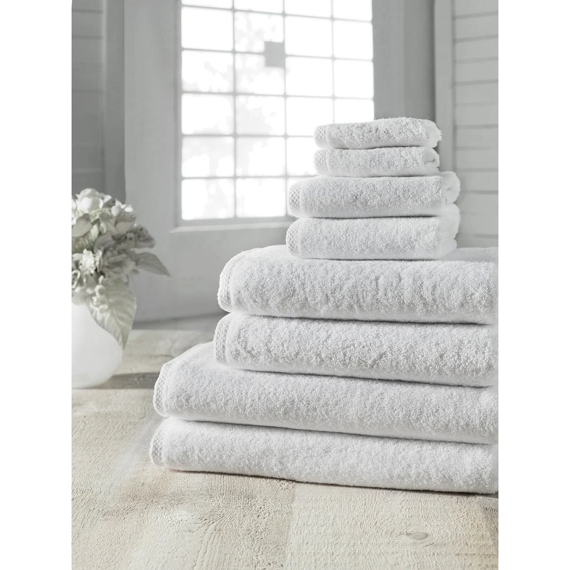 CTT %100 Turkish Cotton Towel Set 8 or 9 Pcs Quick Dry and Absorbent