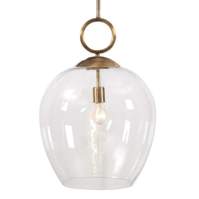 Calix Large Blown Glass 1 Light Pendant