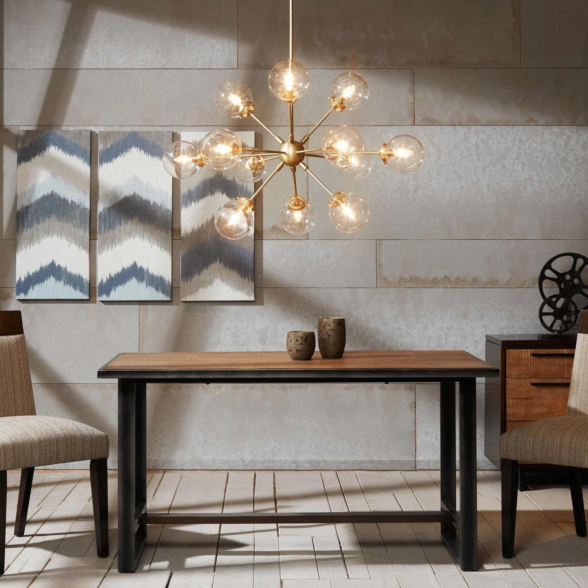 INK+IVY Paige 12-Light Chandelier with Oversized Globe Bulbs