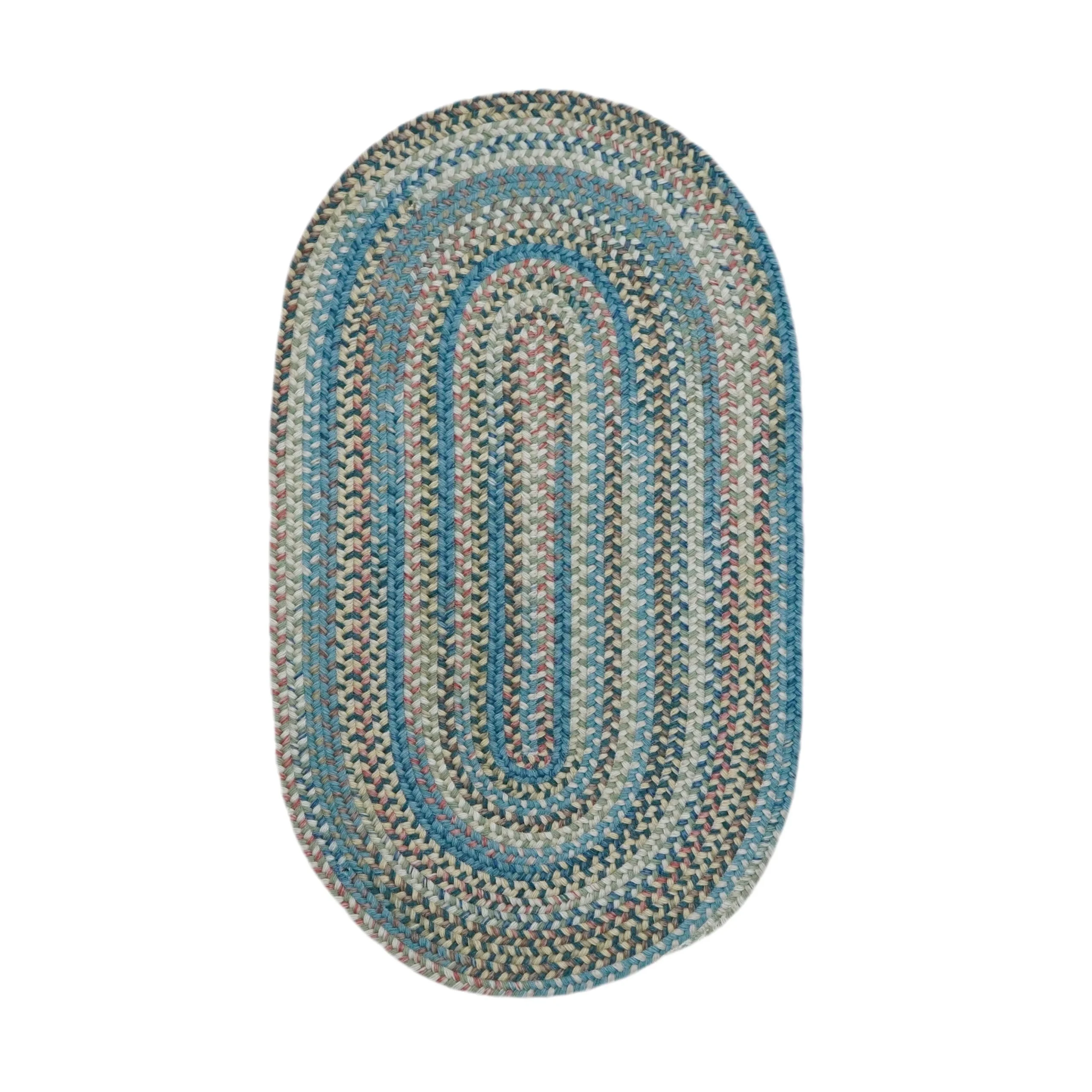Colonial Mills New England Braid Multi Colored Wool Area Rug