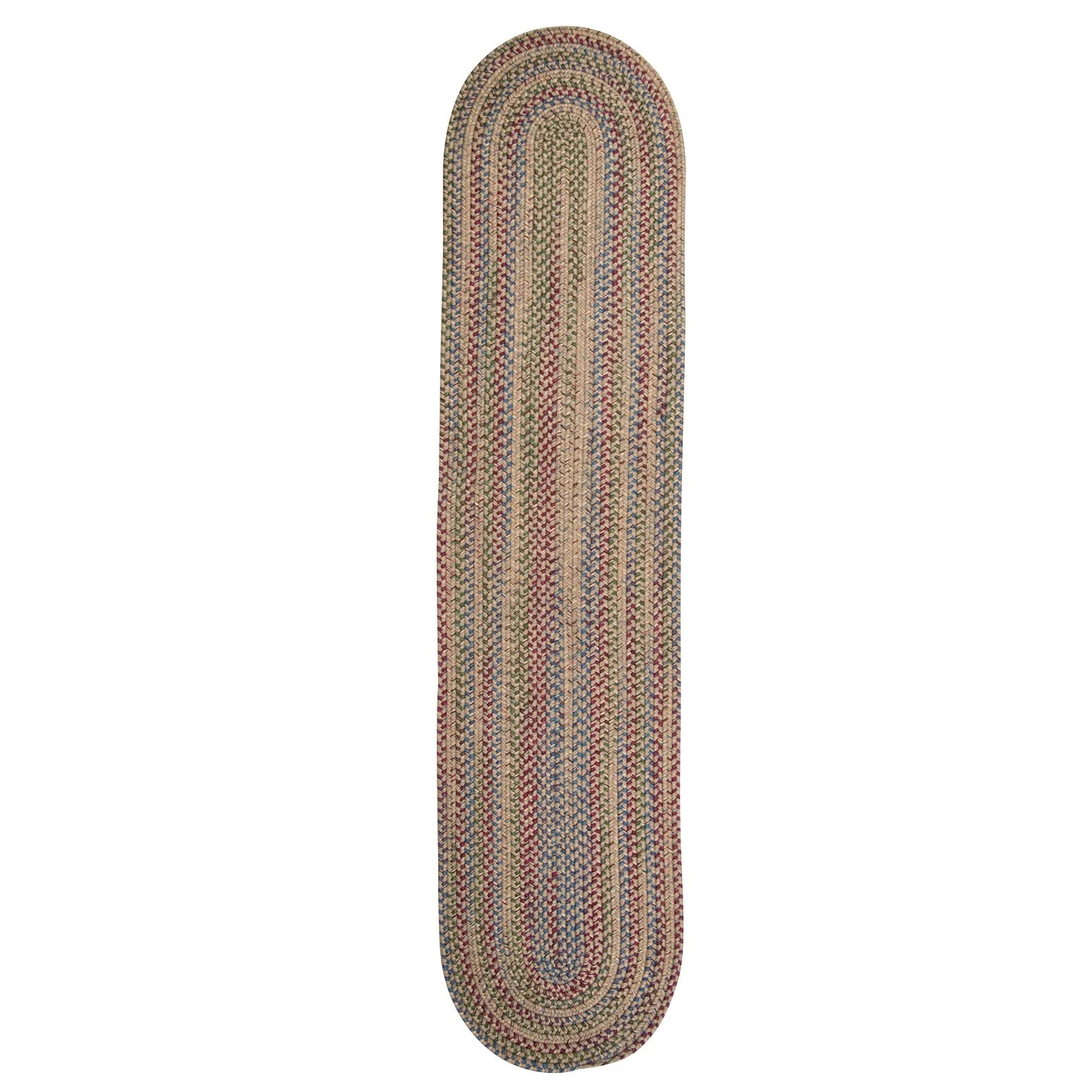Colonial Mills Worley Multicolor Rustic Braided Handcrafted Runner Rug